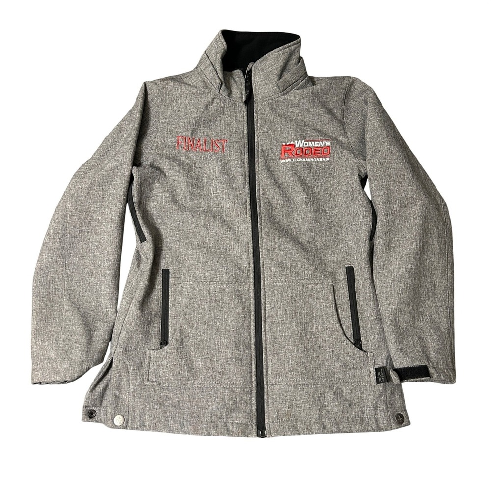 STS Ranchwear Jacket M Gray Womens Rodeo World Championship Barrier Soft Shell